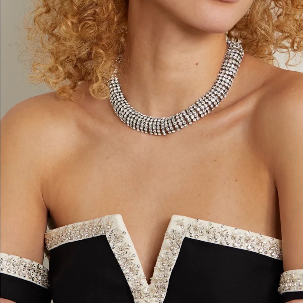 Oscar De La Renta Crystal Necklace 245$